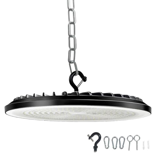 UFO LED High Bay Light 175W, 6500K Cool White Daylight LED Shop Light for Garage, Warehouse, Ceiling, Workshop, Factory, Barn, Utility & Commercial Overhead Lighting Fixture - size: 175W 6500K-1 Pack