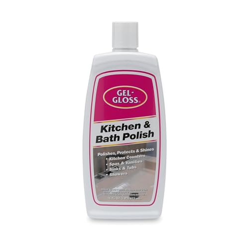Gel-Gloss Home Kitchen & Bath Polish - Carnauba Wax Formulation, 16 oz.