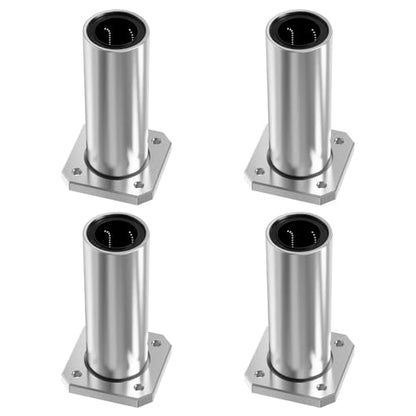4 Pcs LMK8LUU Square Flange Linear Ball Bearings, 8x15x45mm - size: LMK8LUU