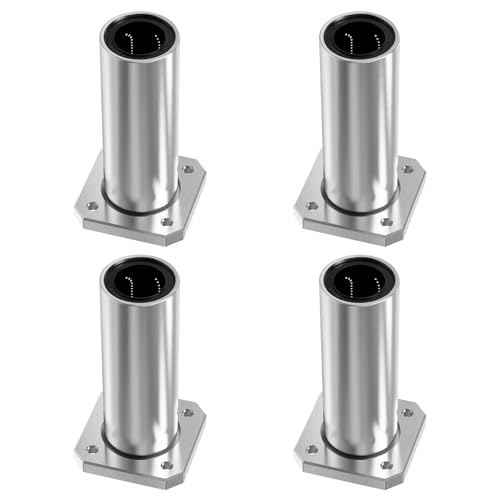 4 Pcs LMK8LUU Square Flange Linear Ball Bearings, 8x15x45mm - size: LMK8LUU