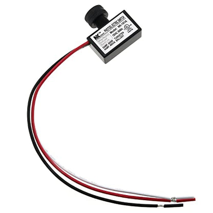E-outstanding Outdoor Hard-Wired Post Eye Light Control, 120V AC Light Photocell Sensor Control, Automatic On/Off Photoelectric Switch for Lighting Fixtures, NK-101A