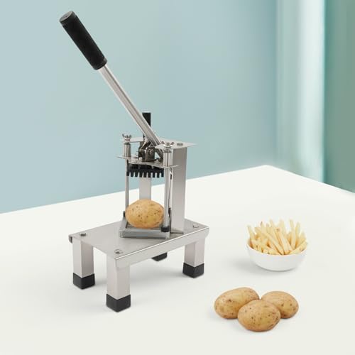 Commercial Vegetable Chopper, Stainless Steel French Fry Cutter Potato Dice