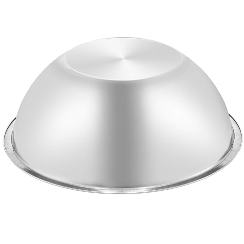 3 Pack Stainless Steel Mixing Bowls, 6 Quart Flat Base Stainless Steel Serving Bowls, 12.6 Inch Mirror Polish Large Metal Bowl Set for Kitchen Cooking, Baking, Prepping