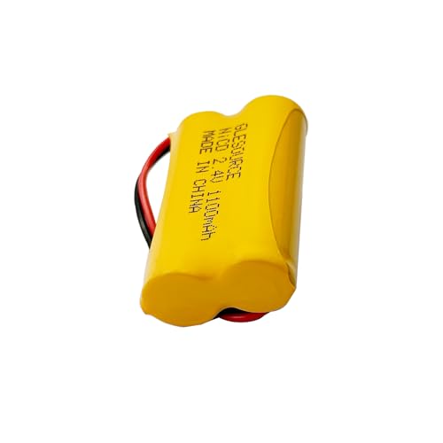 XUNTU 2.4V 1100mAh Exit Sign Battery Replacement for Exitronix 10010036 Lithonia 10010034 Interstate NIC1394 BEL-179 Exit Sign Emergency Light (6 Pack) - size: 6 PCS 1100mAh