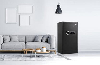 Tenamic Deluxe Biometric Fingerprint Safe Box Smart Touch Screen Fireproof Safe for Home Office Hotel 5.1 Cubic Feet - size: 5.1 cuft Deluxe Biometric