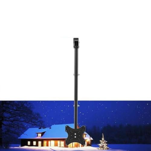 360° Swivel Ceiling TV Mount for 32‑55 Inch Screens, Adjustable Tilt Design, Holds Up to 55 Lbs for Home and Commercial Use