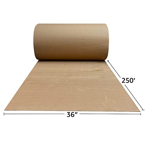 Corrugated Wrap 36" x 250' x 1/8" Thick - B Flute Cardboard Wrap - size: 36-Inches