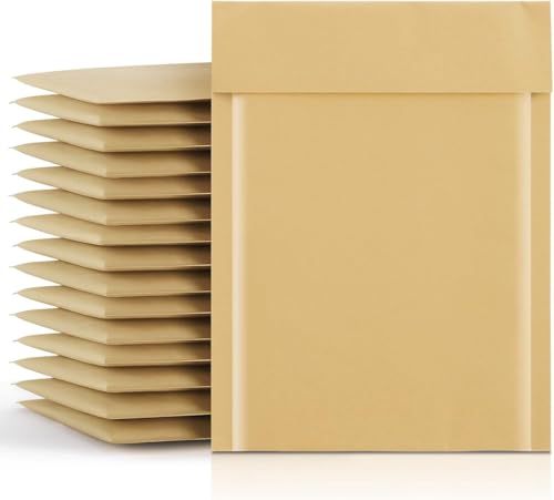 Fuxury Kraft Bubble Mailers 6x10 Inch 600 Pack Self Seal Padded Envelopes - color: Brown, size: 6x10" 600PC