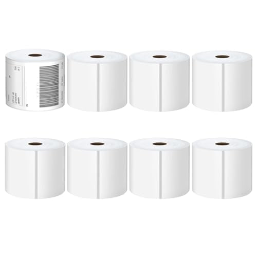Direct Thermal Labels 4x6-450 Labels/Roll, Thermal Shipping Labels for Zebra 2844 ZP-450 ZP-500 ZP-505, 8 Rolls, 3600 Labels(NOT for DYMO) - size: 8 Rolls | 450 Labels