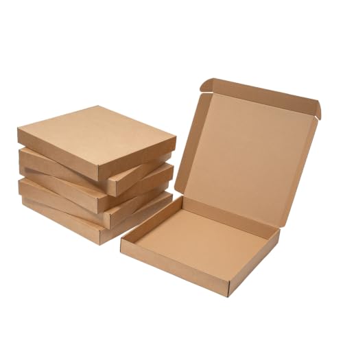 Wowxyz 14x14x2" Brown Shipping Boxes 25 Pack Corrugated Cardboard Mailers - size: 14x14x2"