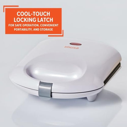 IMUSA 2 Slot Electric Arepa Maker Nonstick, White - size: 2 Slot, style: Arepa maker