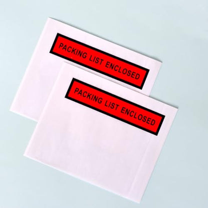 1000pcs 4.5”x5.5” Packing List Envelopes Self-seal Packing Slip Envelope Pouches Shipping Label Sleeves Top Loading Packing List Enclosed Bags. - size: 4.5"x5.5"