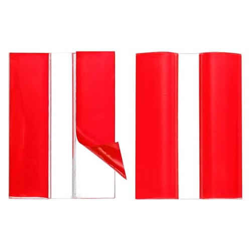 uxcell 2pcs Acrylic Flexible Hinges 45x35mm Invisible Living Hinge 360° - size: 45x35mm