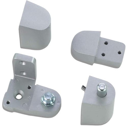 Pittco Style Storefront Door Pivot Hinge Set, Left Hand, Aluminum Silver - size: Left Hand, style: Aluminum Silver