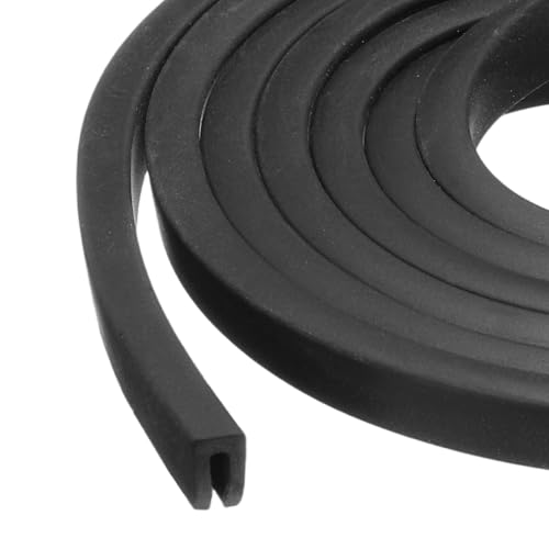 PATIKIL Rubber Edge Trim 13.1ft x 3mm x 5mm Fit for 1mm Edge Black - size: Fit for 1" x 13.1ft x 3mm x 5mm