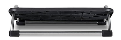 Mount-It! Foot Rest Under Desk, Chrome Legs, Rocking 15° Tilt & Bumps