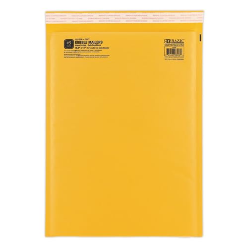 BAZIC Products #5 Self-Seal Bubble Mailer, 10.5 x 15 In - color: #5 (10.5" x 15"), size: 1-Pack