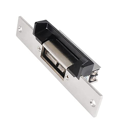 Electric Strike Lock, Wide Strike, Fail Secure Electric Door Lock - size: NO-Fail Secure Black