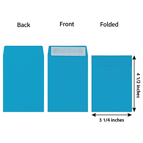 100 Pack Seed Envelopes Self-Adhesive, 3 1/4 x 4 1/2 inches, Colorful - color: Colorful