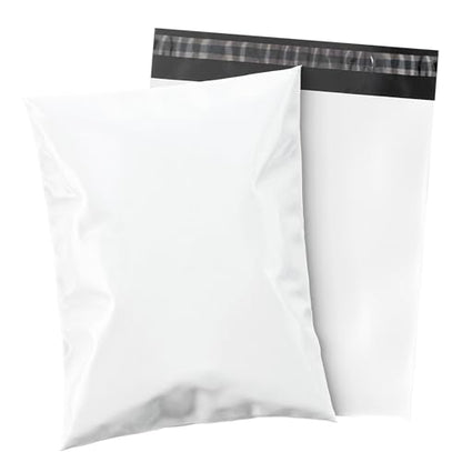 1000 Count 7.5x10.5 Permanent Self Seal White Poly Mailers, 1.7 Mil - size: 1000 Pack