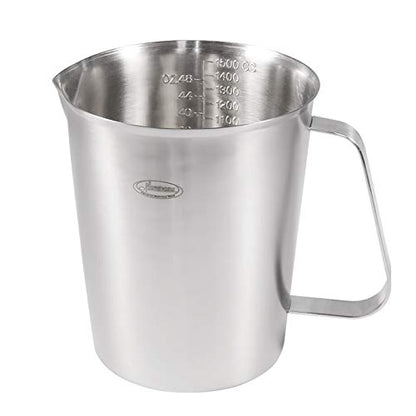 Newness 6 Cup Stainless Steel Measuring Cup, Metal Measure Cup, 48 Oz,1.5 L - size: 48 OZ (6 Cup, 1500 ML)