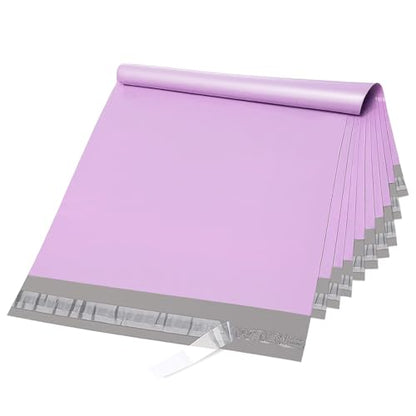 Fuxury Poly Mailers 10x13" 200 Pack,Shipping Bags For Clothing,Light Purple - color: Light Purple, size: 10x13'' 200pcs