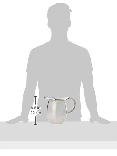 Winco WPB-2 Deluxe Bell Pitcher, 2-Quart, Stainless Steel, Medium - size: 64 Ounces, style: Standard