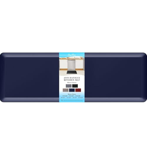 4/5 Inch Thick Kitchen Mats for Floor, StepRite Kitchen Rug for Standing - color: Blue, size: 70"L x 24"W x 0.8"Th