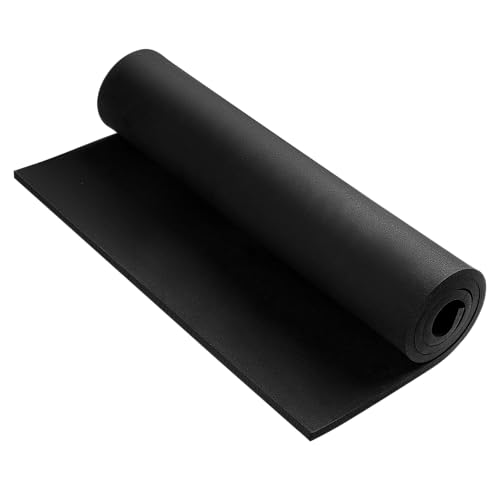 AMZQNART 8mm EVA Foam Sheets Rolls for Crafts Black Cosplay Foam 16x29.5in - color: 16×29.5in Black, size: 8mm-Thick