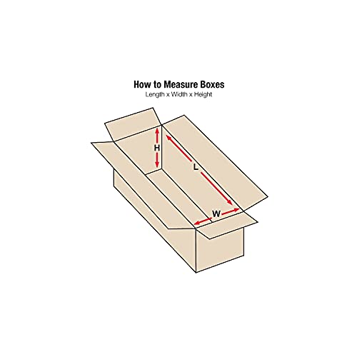 BOX USA Shipping Boxes Long 16"L x 4"W x 4"H 25-Pack - Corrugated Cardboard Box for Moving, Mailing, Packing, Packaging and Storage