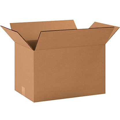 Box USA Double Wall Shipping Boxes Medium 20"L x 12"W x 12"H 15-Pack - Corrugated Cardboard Box for Moving, Mailing, Packing, Packaging and Storage - style: Double Wall