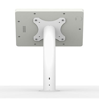 VidaMount White Enclosure and Fixed Neck Wall/Table Surface Mount [Bundle] Compatible with iPad mini 4 & 5 - color: White, size: iPad Mini 4 & 5