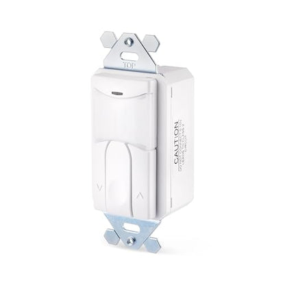 Occupancy Motion Sensor in-Wall Switch with 0-10V Dimming, SWX-101-D-WH, PIR Detection, Partial On, 120/277V, 800W/1200W, 1-Pole, No Neutral Required, White, Made in USA - style: Partial On