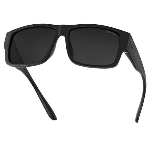 TOROE VALLEY Polarized z87+ Men Sunglasses - color: Matte Black | Black Emblem | C4 Lens