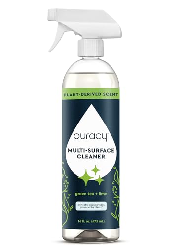 Puracy All Purpose Cleaner Spray – Plant-Powered Multi-Surface Cleaner - Cleaning Spray Solution As Seen on TikTok (Green Tea & Lime, 16 fl oz, 1 Pack) - size: 16 fl oz (Pack of 1)
