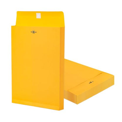 Goefun 9x12 Manilla Envelopes with Clasp, 180 GSM Heavyweight - color: Yellow-25 pack, size: 9x12