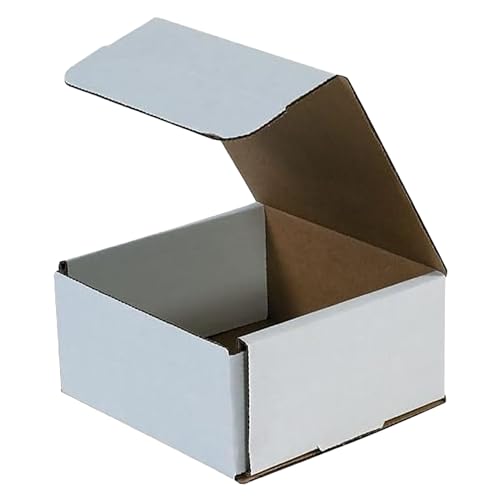 BOX USA White Mailer Boxes 8x8x4 50-Pk Shipping & Packing - size: 8x8x4" 50-Pack White