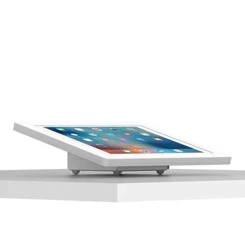 VidaMount White Enclosure and Fixed Tilted 15° Desk/Surface Mount [Bundle] Compatible with iPad Pro 12.9" (1st/2nd Gen) - color: White, size: iPad Pro 12.9" (1st/2nd Gen)