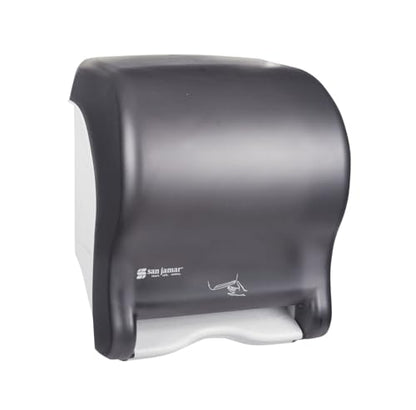 San Jamar Tear-N-Dry Essence Automatic Dispenser, Wall Mount, Plastic, Black Pearl
