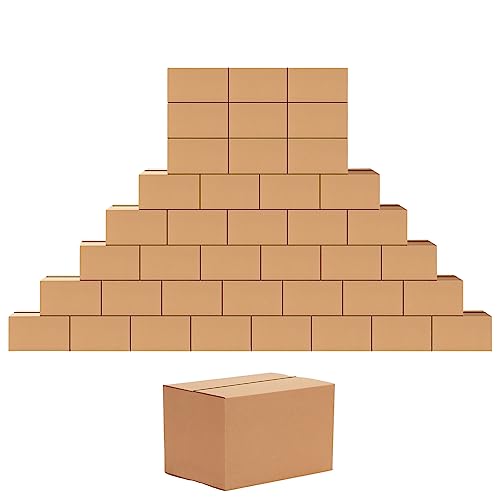 Edenseelake 40 Pack 7x5x5 inches Shipping Boxes Small Cardboard Boxes, Brown - color: 40 packs（Brown), size: 7x5x5 inch