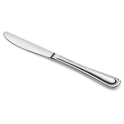 New Star Foodservice Bead Pattern Stainless Steel Dinner Knife, 8.5-Inch, Set of 12, Commercial Grade - size: 7.9"