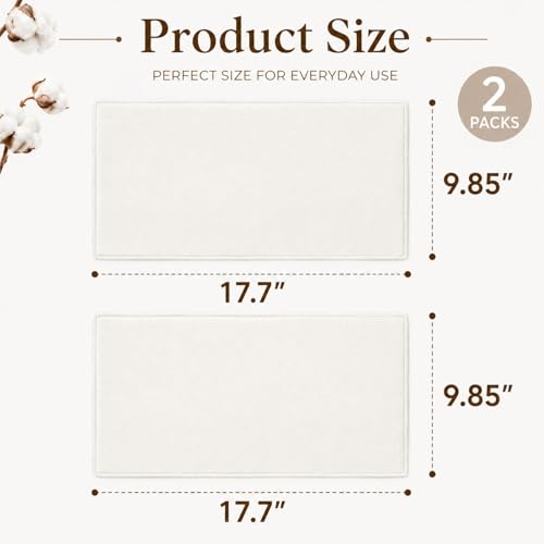 2 Pcs Organic Cotton Flannel for Castor Oil Pack Wrap, Reusable Castor Oil Compress for Stomach, Abdomen, Joints & Other Areas