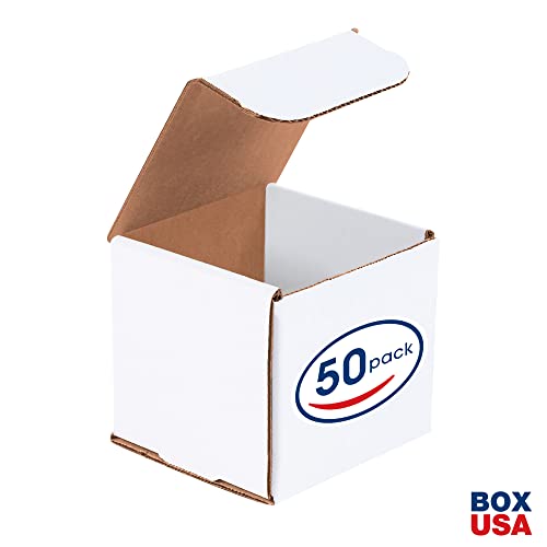 BOX USA Shipping Boxes Small 4"L x 4"W x 4"H, 50-Pack | Corrugated Cardboard Box for Packing, Moving and Storage - size: (012) 4" x 4" x 4", 50-Pack