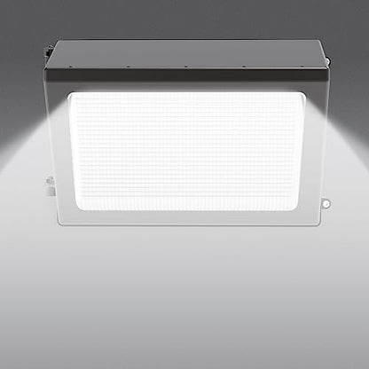 BBESTLED LED Wall Pack Light with Photocell, 80W 60W 48W LED Street Lights Outdoor, ETL 120-277V 5700K/5000K/4500K 10400LM IP65, Dusk to Dawn, Commercial LED Flood Light Outdoor - size: 80W-1PACK