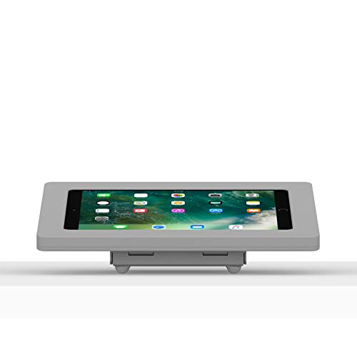 VidaMount Light Grey Enclosure and Fixed Tilted 15° Desk/Surface Mount [Bundle] Compatible with iPad Pro 10.5" & Air 3rd Gen - color: Light Grey, size: iPad Pro 10.5" & Air (3rd Gen)