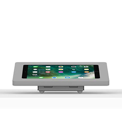 VidaMount Light Grey Enclosure and Fixed Tilted 15° Desk/Surface Mount [Bundle] Compatible with iPad Pro 10.5" & Air 3rd Gen - color: Light Grey, size: iPad Pro 10.5" & Air (3rd Gen)