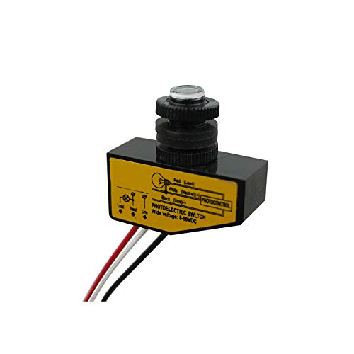 2 Pieces DC8-50V Photoelectric Switch, 3.5A Dusk to Dawn Sensor