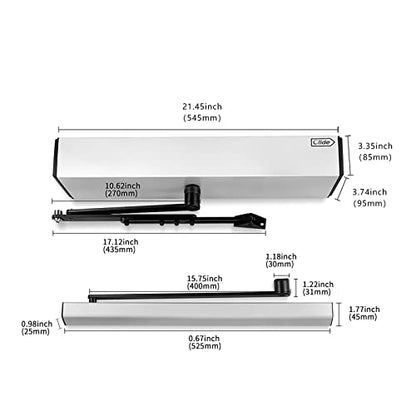 Handicap Auto Swing Door Opener, Low Energy ADA Swing Door Operator with Stainless Steel Handicap Push Buttons