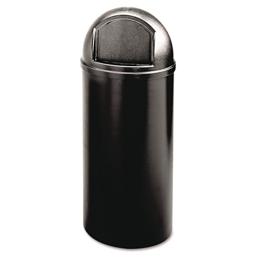 Rubbermaid Commercial Products Marshal Classic Trash Can, Black, 15-Gallon - color: Black, size: 15.0 gallon