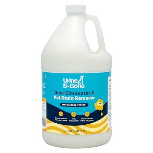 Urine B-Gone Enzyme Cleaner for Human, Cat & Dog Urine, Original, 1 Gallon - size: 128 Fl Oz (Pack of 1)